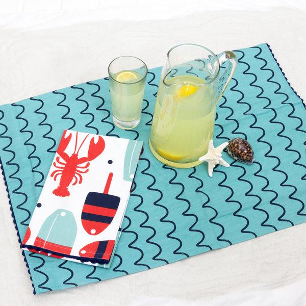 Pavilion Gift Company Beach Tea Towel Gift Set (2 - 20" X 28")