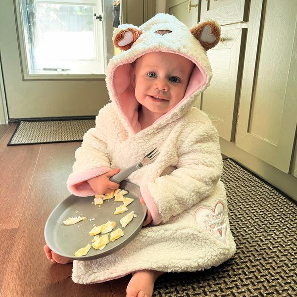 Pavilion Gift Company Beary Special Pink - 12-24 Months Toddler Bathrobe