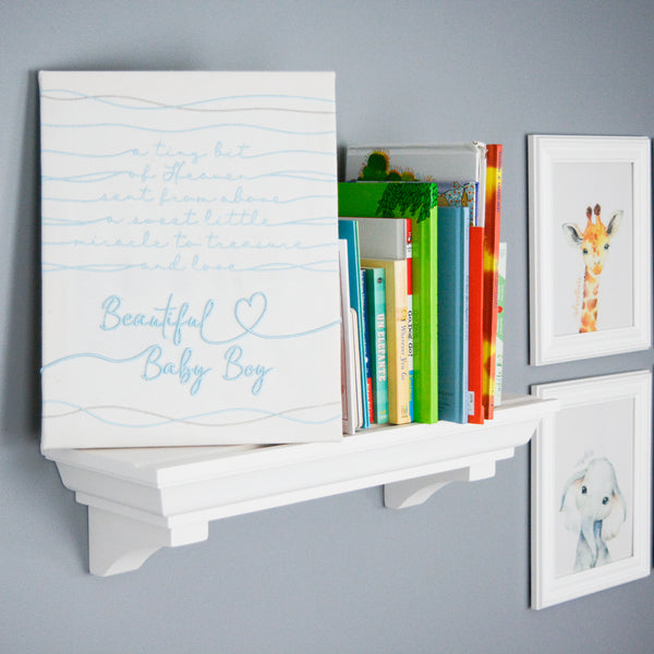 Pavilion Gift Company Beautiful Baby Boy 12" X 15" Embroidered Plaque