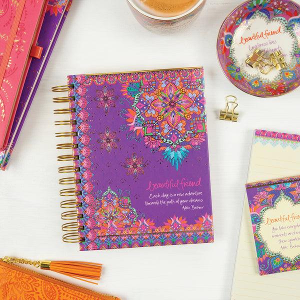 Pavilion Gift Company Beautiful Friend 7.5" X 6.5" Spiral Notebook