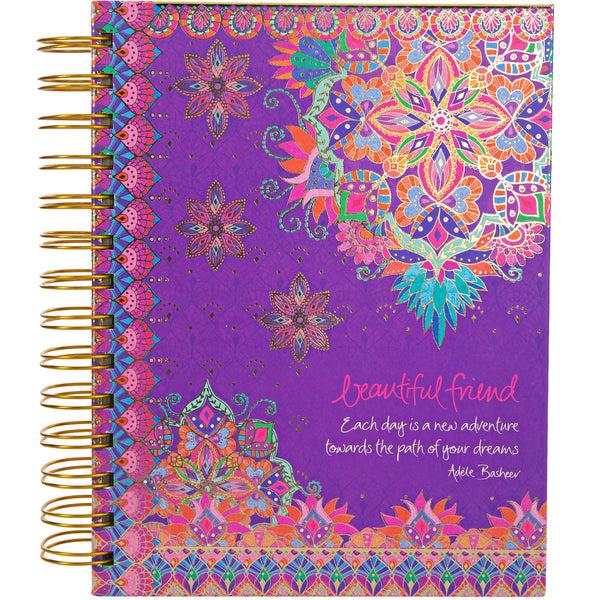 pavilion gift company Beautiful Friend 7.5" x 6.5" Spiral Notebook