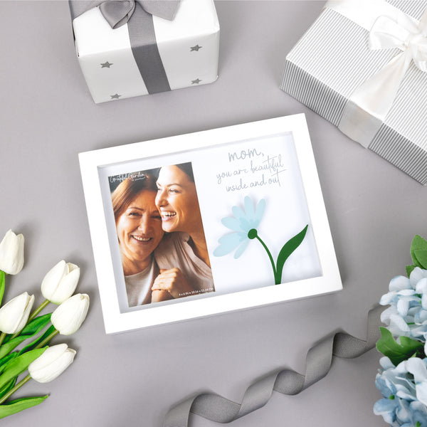 Pavilion Gift Company Beautiful Mom 9.5" X 7.5" Shadow Box Frame (Holds 4" X 6" Photo)