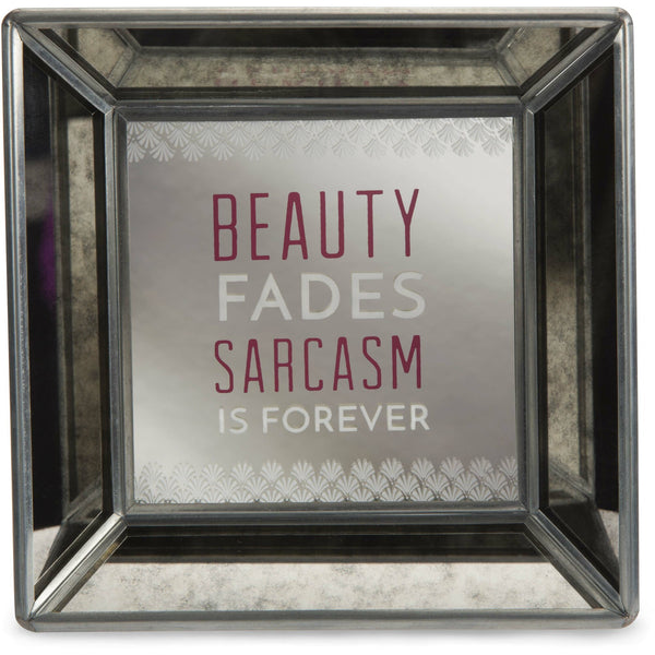 pavilion gift company Beauty 5" Mirrored Easel Back Plaque