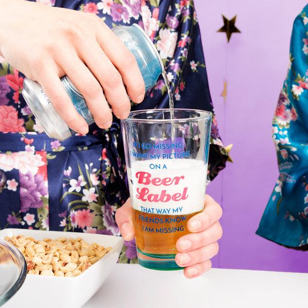 Pavilion Gift Company Beer Label 16 Oz Pint Glass Tumbler