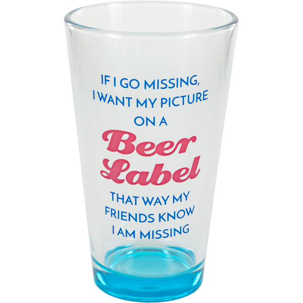 Pavilion Gift Company Beer Label 16 Oz Pint Glass Tumbler