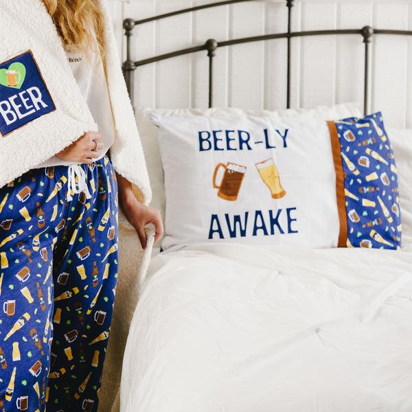 Pavilion Gift Company Beer-ly Awake 20" X 26" Pillowcase