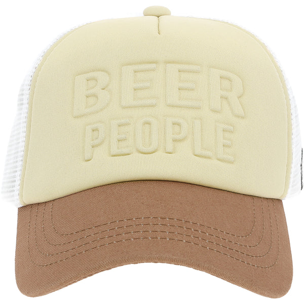 pavilion gift company Beer People Adjustable Khaki Neoprene Mesh Hat