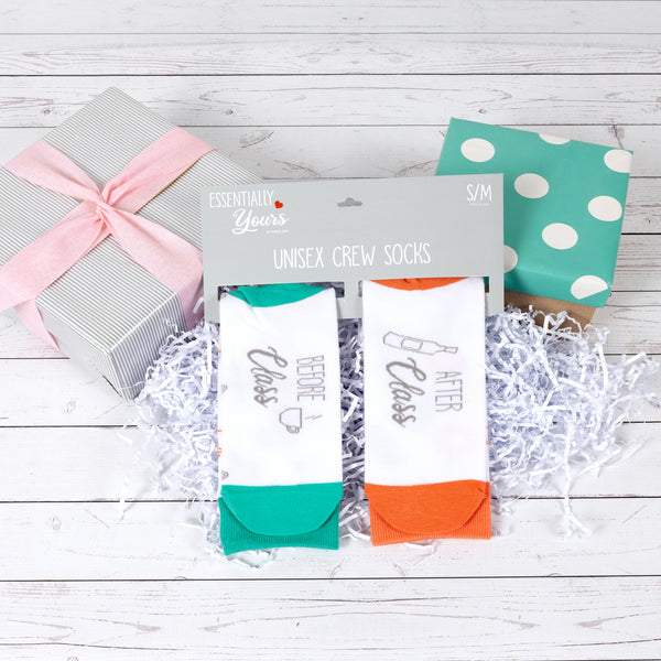 Pavilion Gift Company Before & After Class S/M Unisex Cotton Blend Sock