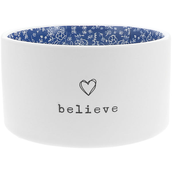 pavilion gift company Believe 10 oz 100% Soy Wax Reveal Triple Wick Candle Scent: Tranquility
