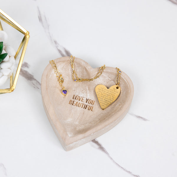 Pavilion Gift Company Believe 18.5" Gold Plated Engraved Necklace