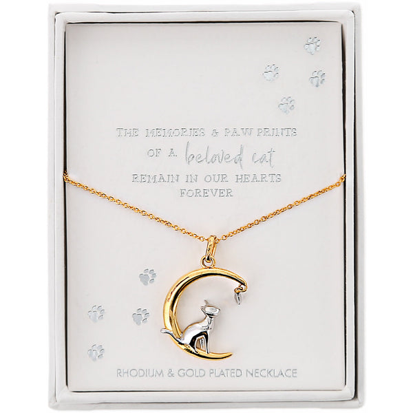pavilion gift company Beloved Cat 16.5"-18.5" Pet Memorial Necklace