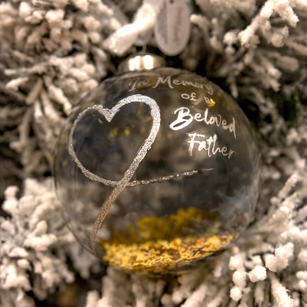 Pavilion Gift Company Beloved Father 4" Glass Ornament
