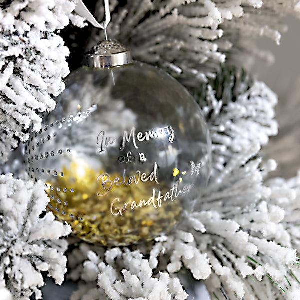 Pavilion Gift Company Beloved Grandfather 4" Glass Ornament