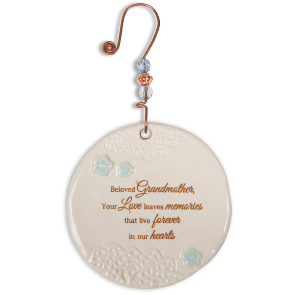 pavilion gift company Beloved Grandmother 3.5" Ceramic Ornament