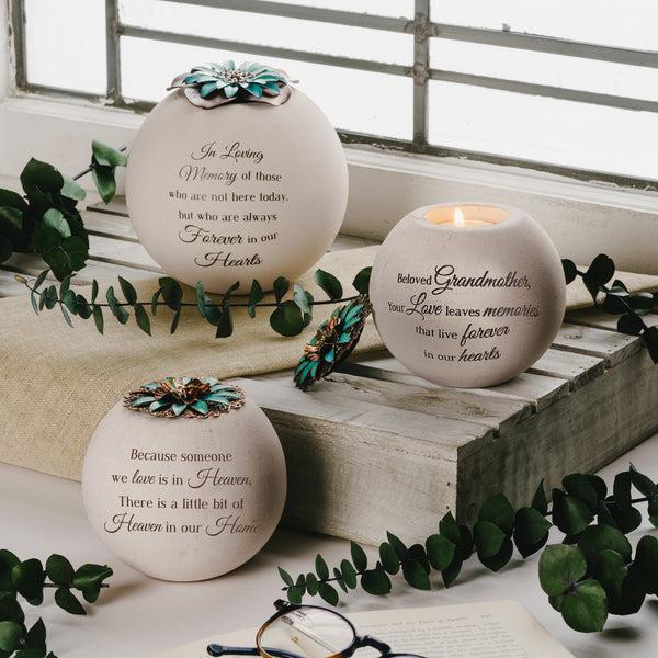 Pavilion Gift Company Beloved Grandmother 4" Round Tealight Candle Holder