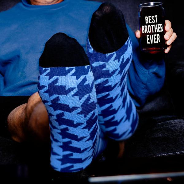 Pavilion Gift Company Best Brother 16 Oz Beer Can Glass And Sock Set