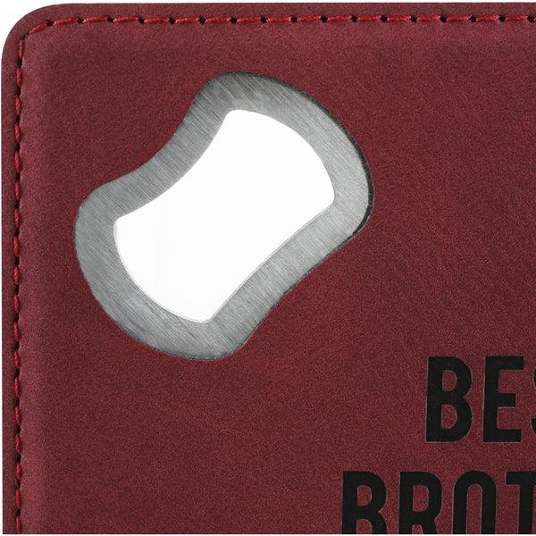 Pavilion Gift Company Best Brother 4" X 4" Bottle Opener Coaster