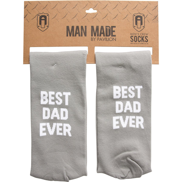 Pavilion Gift Company Best Dad Men's Cotton Blend Sock