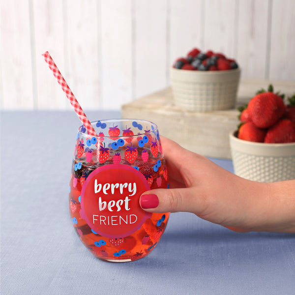 Pavilion Gift Company Best Friend 18 Oz Stemless Wine Glass