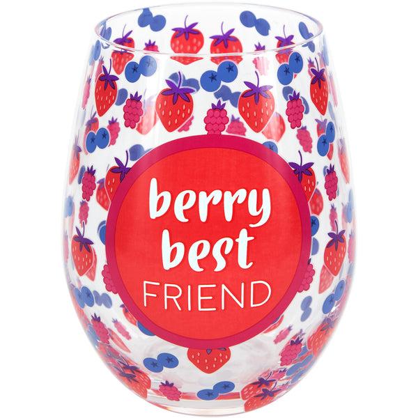 Pavilion Gift Company Best Friend 18 Oz Stemless Wine Glass