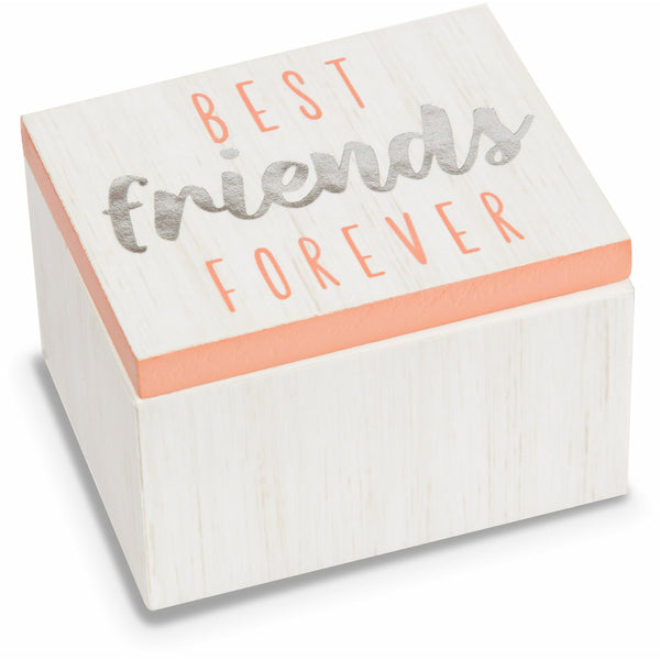 pavilion gift company Best Friends 2.25" x 1.2" x 1.5" MDF Trinket Box