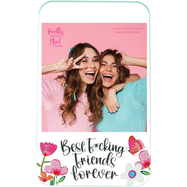 pavilion gift company Best Friends 4.25" x 7" Acrylic Frame (Holds 4" x 6" Photo)
