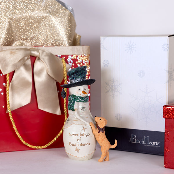 Pavilion Gift Company Best Friends 6" Snowman With Puppy