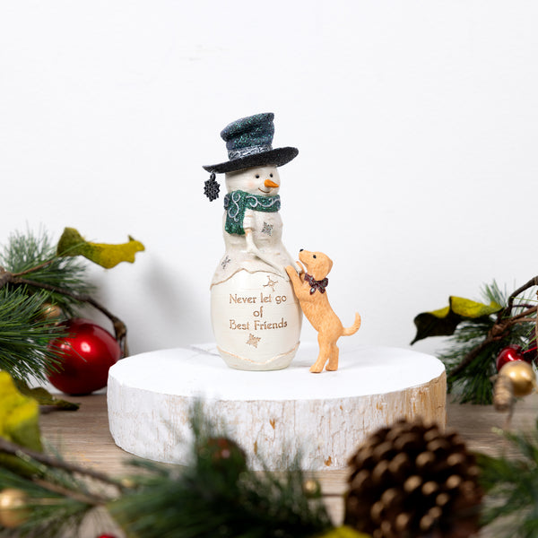 Pavilion Gift Company Best Friends 6" Snowman With Puppy