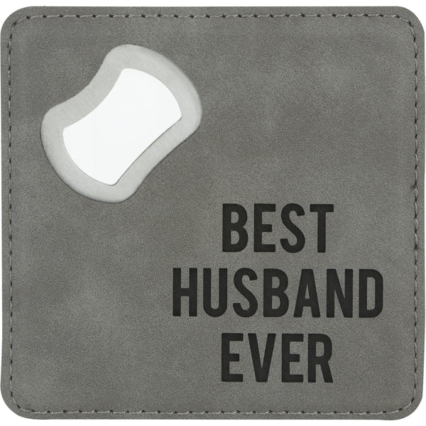 pavilion gift company Best Husband 4" x 4" Bottle Opener Coaster