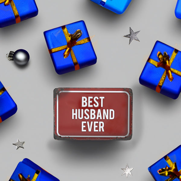 Pavilion Gift Company Best Husband 6" X 4" Tin Plaque