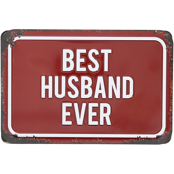 pavilion gift company Best Husband 6" x 4" Tin Plaque