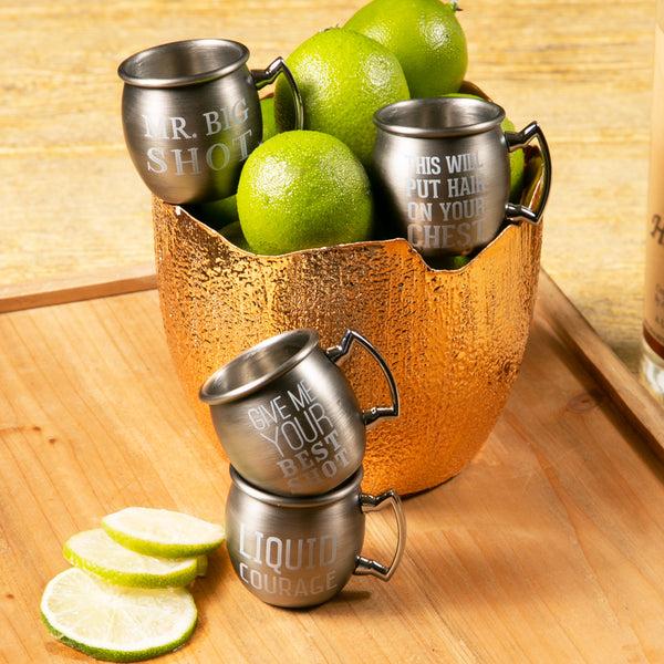 Pavilion Gift Company Best Shot 2 Oz Stainless Steel Moscow Mule Shot