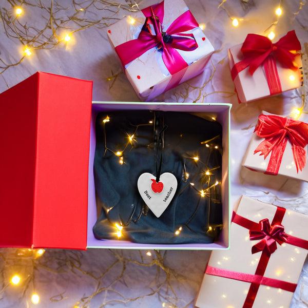 Pavilion Gift Company Best Teacher 3" Ceramic Keepsake Heart Plaque