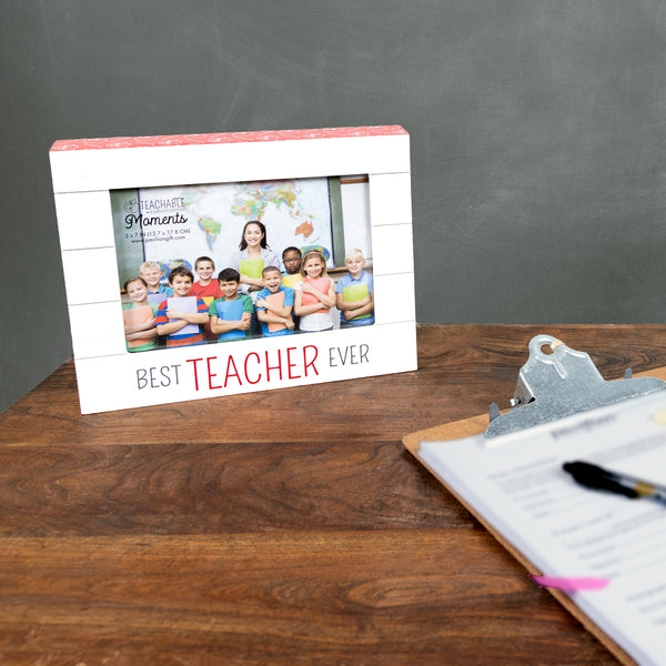 Pavilion Gift Company Best Teacher Ever 9" X 7.25" Frame (Holds 7" X 5" Photo)