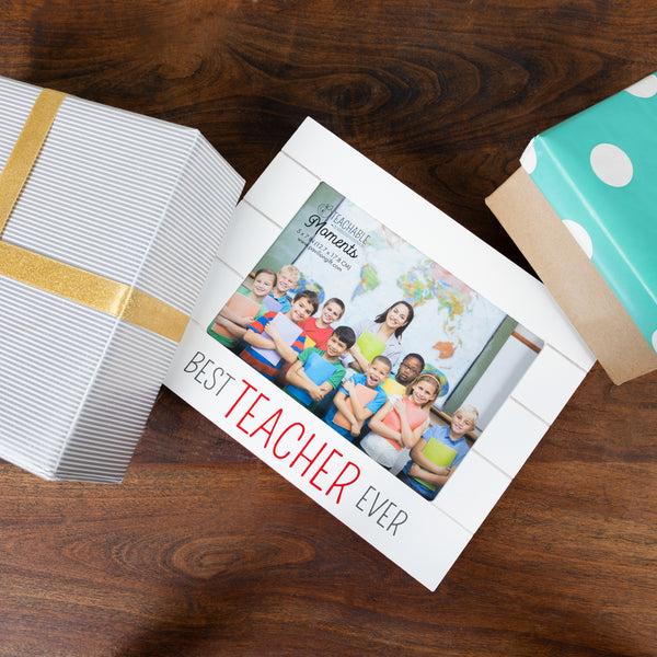Pavilion Gift Company Best Teacher Ever 9" X 7.25" Frame (Holds 7" X 5" Photo)