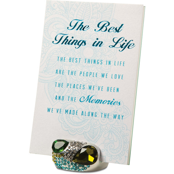 pavilion gift company Best Things 4" X 6" Jeweled Photo Frame