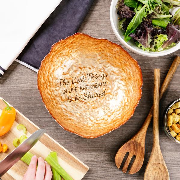Pavilion Gift Company Best Things 9.5" Glass Serving Bowl