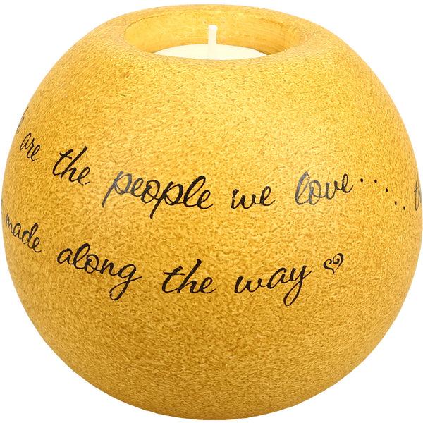 Pavilion Gift Company Best Things In Life 4.5" Round Candle Holder
