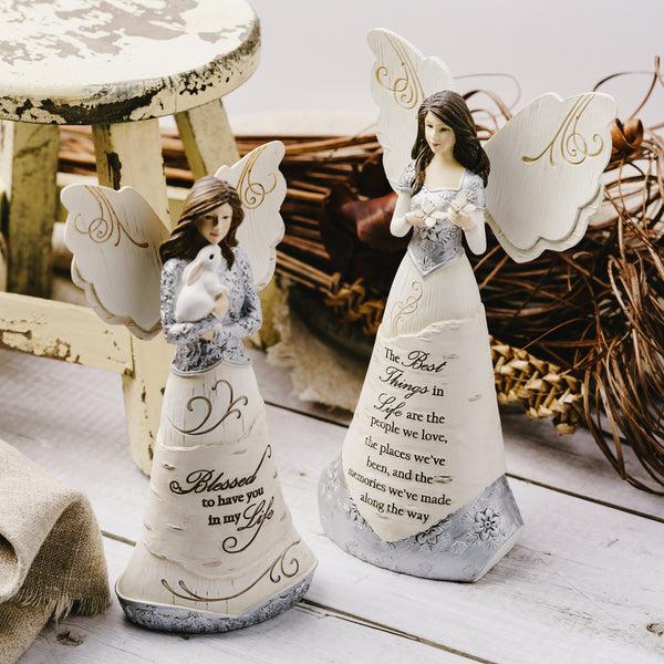 Pavilion Gift Company Best Things In Life 8" Angel Holding Butterflies