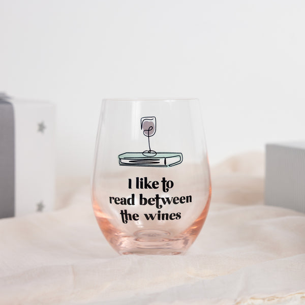 Pavilion Gift Company Between The Wines 18 Oz Stemless Wine Glass