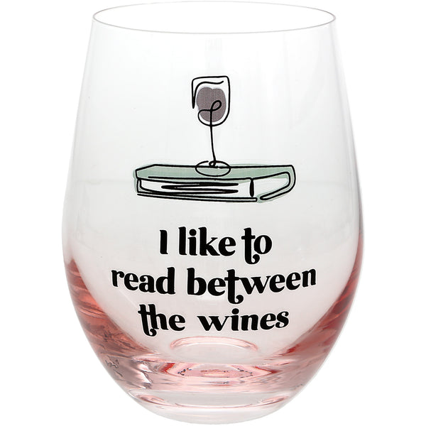 pavilion gift company Between the Wines 18 oz Stemless Wine Glass