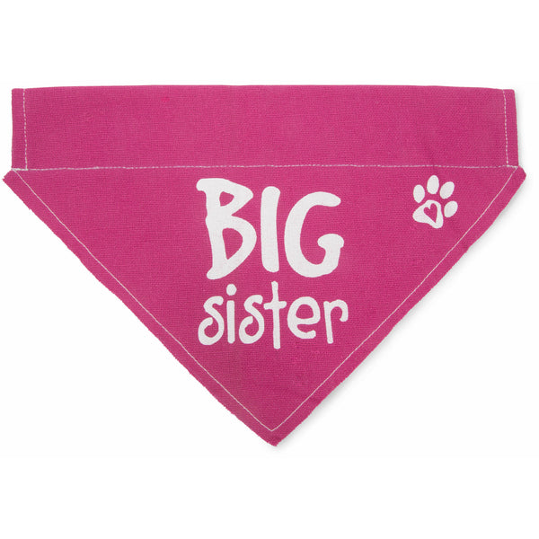 pavilion gift company Big Sister 12" x 8" Canvas Slip on Pet Bandana