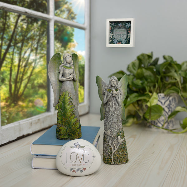 Pavilion Gift Company Birds 8.75" Angel Holding Birds