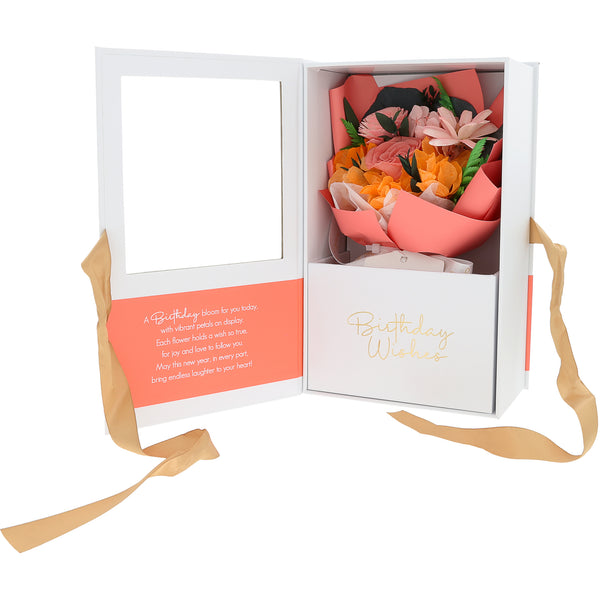 pavilion gift company Birthday Coral Preserved Floral Bouquet