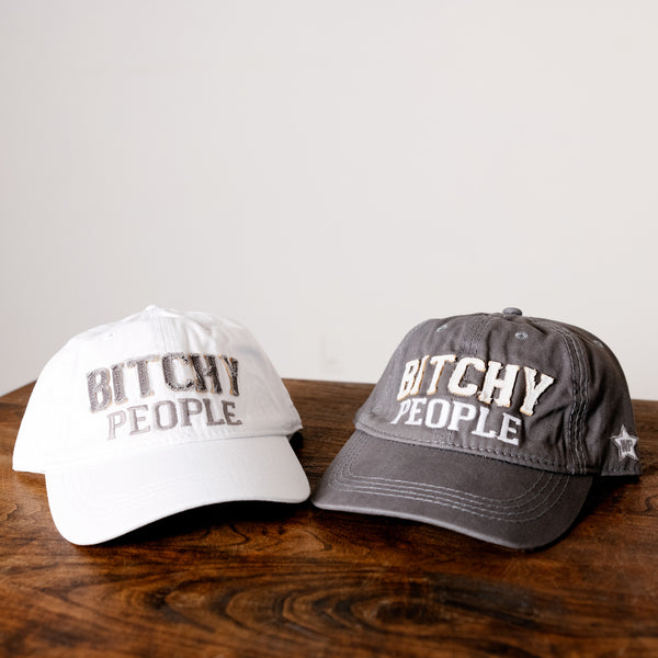Pavilion Gift Company Bitchy People Dark Gray Adjustable Hat