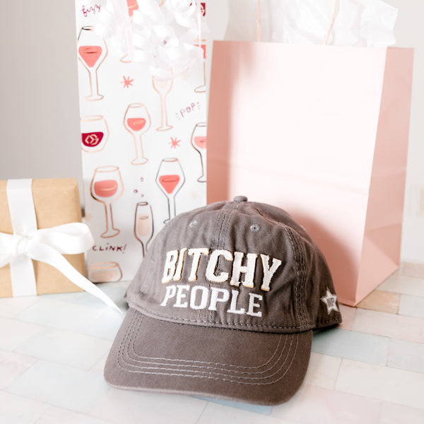 Pavilion Gift Company Bitchy People Dark Gray Adjustable Hat