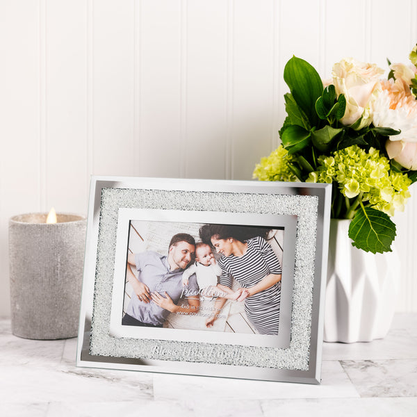 Pavilion Gift Company Bless This Family 7.25" X 9.25" Frame (Holds 4" X 6" Photo)
