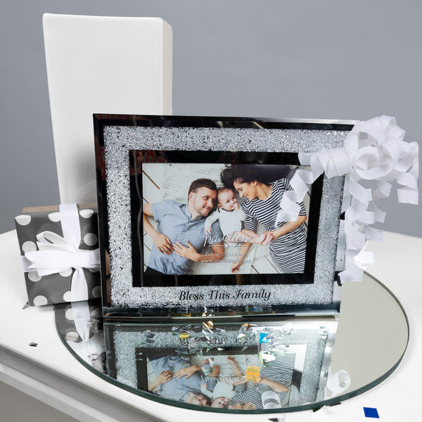 Pavilion Gift Company Bless This Family 7.25" X 9.25" Frame (Holds 4" X 6" Photo)