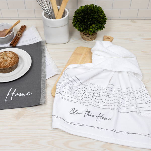 Pavilion Gift Company Bless This Home 100% Cotton Tea Towel