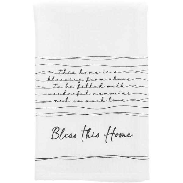 pavilion gift company Bless This Home 100% Cotton Tea Towel